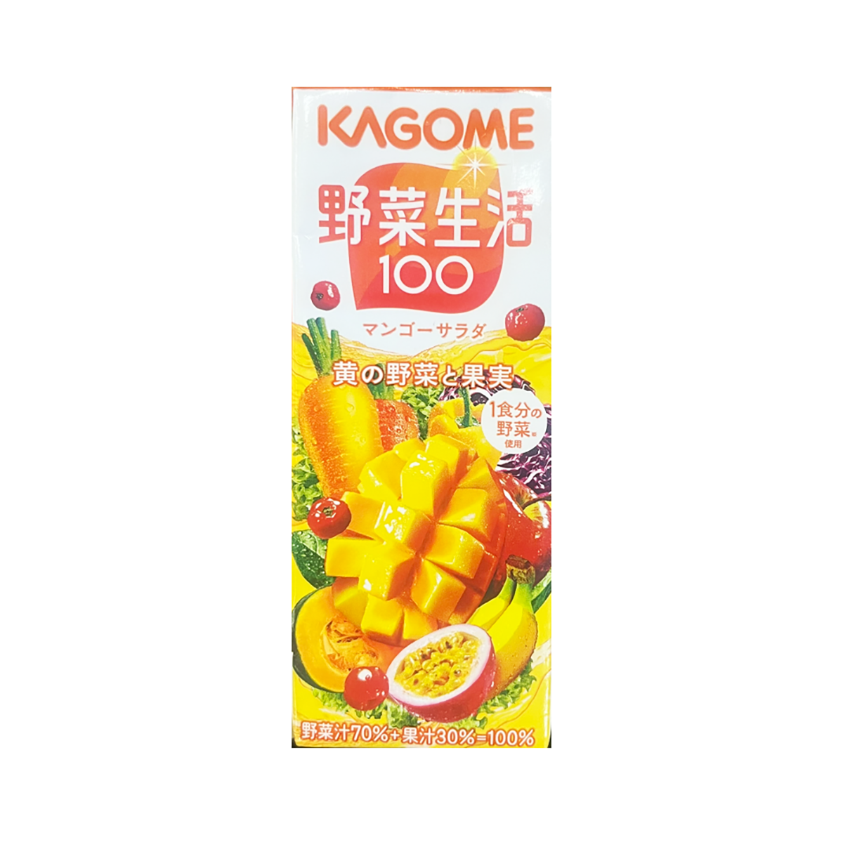 KAGOME Vegetable Juice 100Mango 200g KHEGO