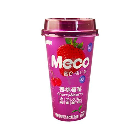 香飘飘 Meco果汁茶 樱桃莓莓味400ml BBD 11/06/2024
