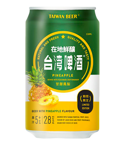TQ Taiwan Fruit Beer-Pineapple Alc 2.8% 330ml