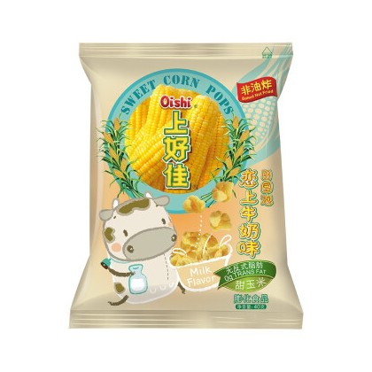 OISHI Sweet Corn Puff-Milk Flavour 40g BBD 27/05/2024