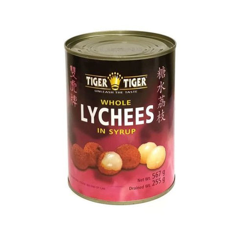 TIGER TIGER Whole Lychees in Syrup 565g