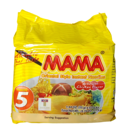 MAMA Instant Noodles-Chicken Flavour 55gx5