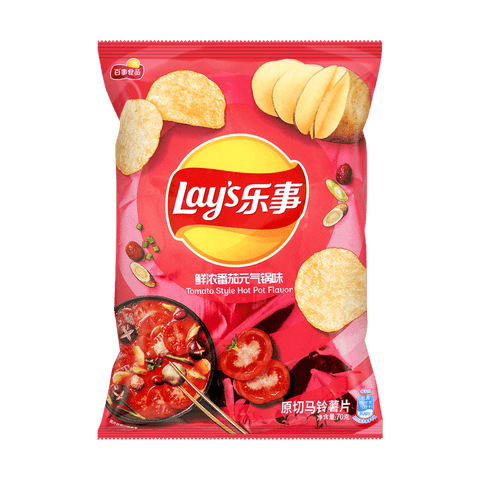 LAY'S Potato Chips-Fresh Tomato Flavour 70g 