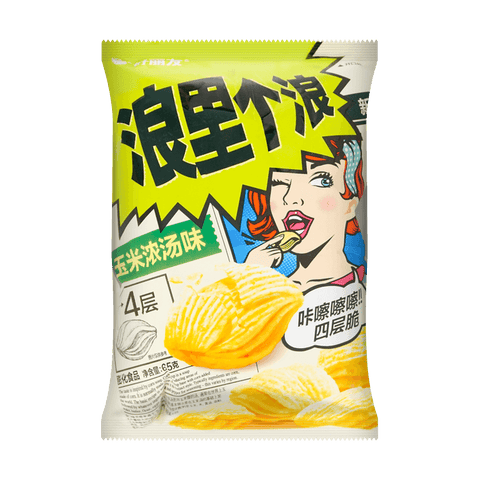 ORION Kkobuk Chip Snack Corn Soup Flavour 80g