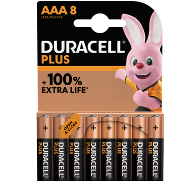 DURACELL Plus Power AAA Batteries 8pk