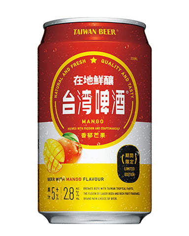 TQ Taiwan Fruit Beer-Mango Alc 2.8% 330ml