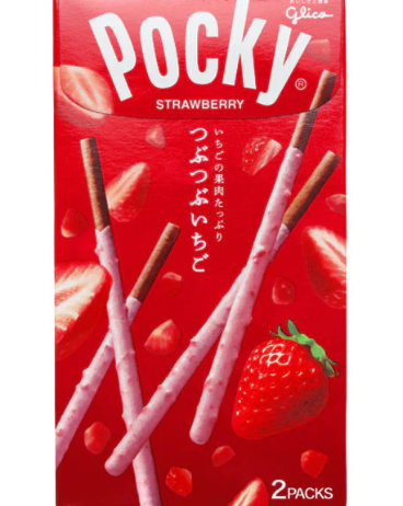 日版格力高Pocky草莓粒巧克力饼干棒 55g