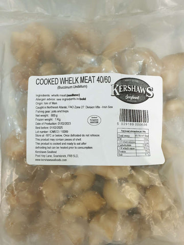 KERSHAWS Cooked Whelk Meat 1kg 