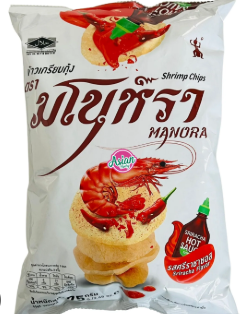 Manora Shrimp Chips 75g BBD:19.11.2025