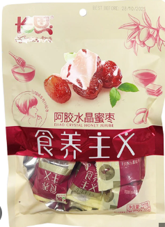 Changsi Ejiao Crystal Honey Dates 227g BBD:24.12.2025