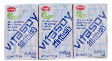 VITASOY Less Sugar Soy Bean Drink 6x250ml