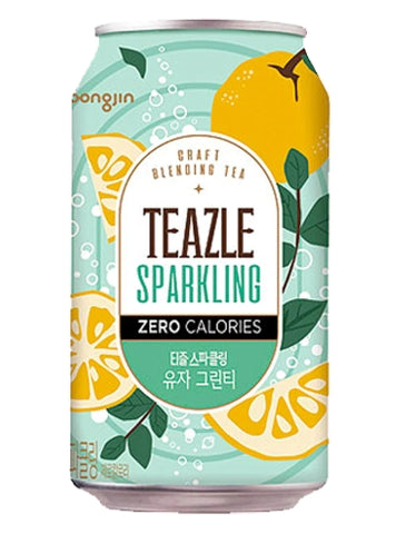 WOONGJIN Teazle Sparkling Zero Calories - Citron Green Tea 340ml