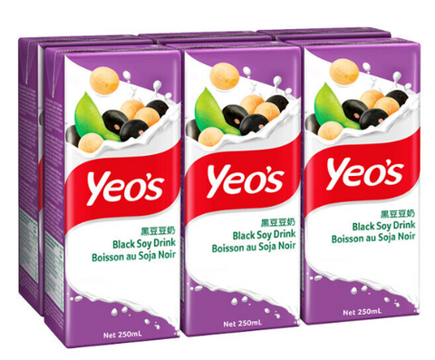YEO'S Black Soy Drink 6x250ml