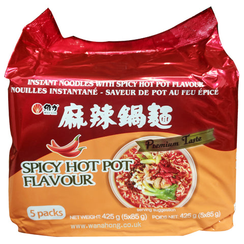 WEI LIH Instant Noodles Spicy Hot Pot Flavour 5x85g 