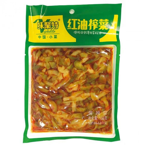 WJT Preserved Vegetable With Chilli Oil 138g