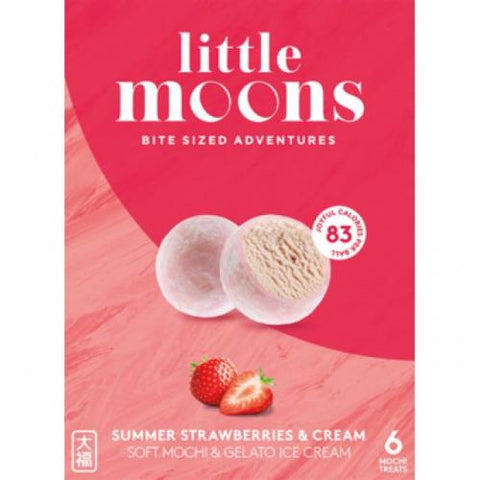 LITTLE MOONS Ice Cream Mochi - Strawberry 6x32g