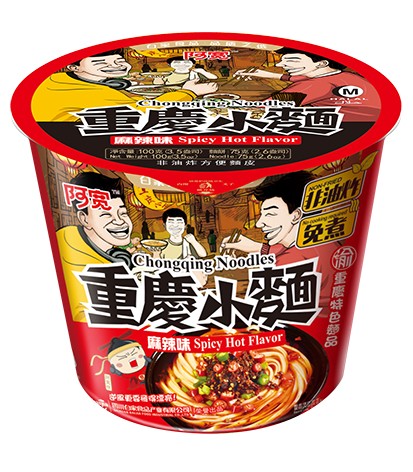 BJ Chongqing Noodle-Spicy Hot 100g 