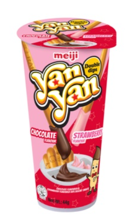 MEIJI Yan Yan Double Cream Dip Biscuit Stick 44g