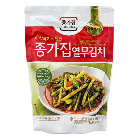 CHONGGA Yeolmu Kimchi (Young Radish Leaves Kimchi) 500g