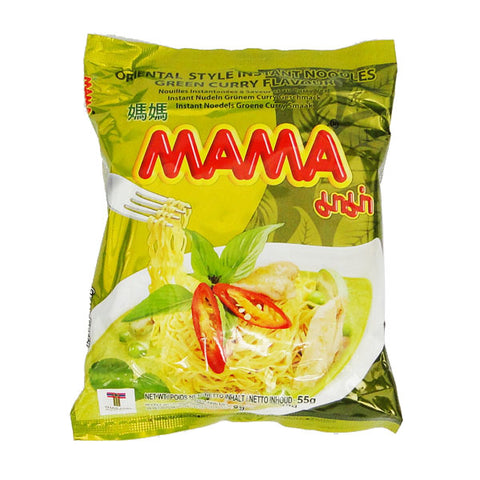 MAMA Instant Noodle Green Curry Flavour 90g 