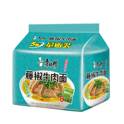 KSF Instant Noodle Sichuan Pepper Beef Flavour 5x105g