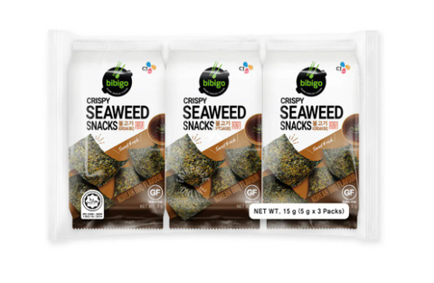 CJ BIBIGO Crispy Seaweed Snacks - Korean BBQ 3x5g