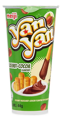 MEIJI Yan Yan Creamy Choco-Hazelnut Dip Biscuit Snack 44g 