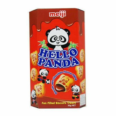 MEIJI Hello Panda Choco Biscuit with Chocolate Flavoured Filling 50g 