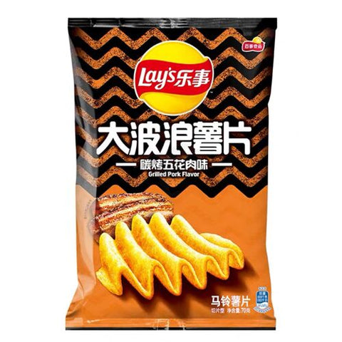LAY'S Big Wave Grilled Pork Flavour 70g