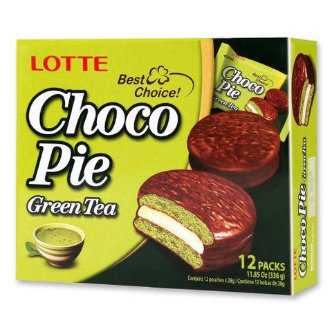 LOTTE Green Tea Chocolate Pie 336g 