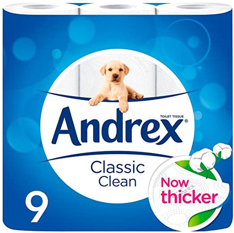 ANDREX Classic Clean 9 Rolls