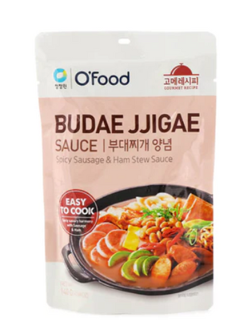 CJO Gourmet Recipe Budae Jjigae Sauce (Spicy Sausage & Ham Stew Sauce) 140g