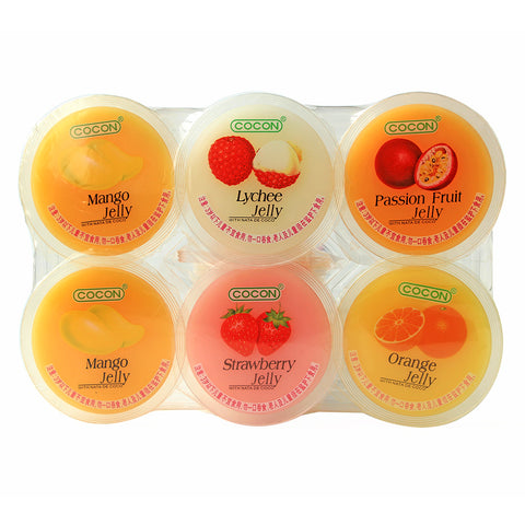 COCON Assorted Flavour Pudding 6x80g 