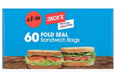 JACKS Sandwich Bag 60pk