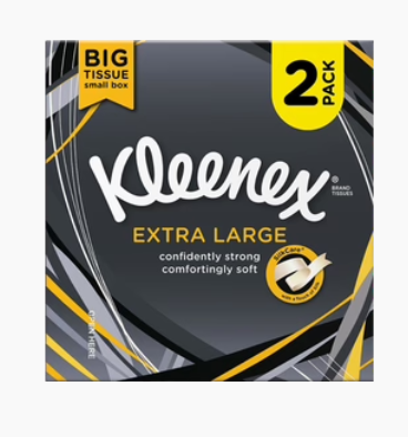 KLEENEX Extra Large Tissues 2pack