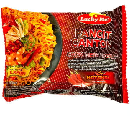 LUCKY ME Pancit Canton Hot Chilli Instant Noodles 60g
