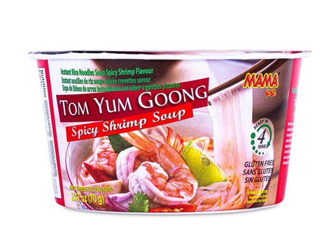 MAMA Instant Bowl Thai Shrimp Tom Yum Goong Rice Noodle 70g