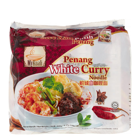 MYKUALI Penang White Curry Noodle 4x110g