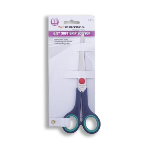 PRIMA Soft Grip Stainless Steel Scissors 6.5"