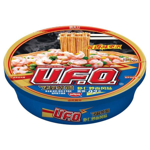 NISSIN UFO Fry Noodle-Artificial Shrimp Flavour 116g