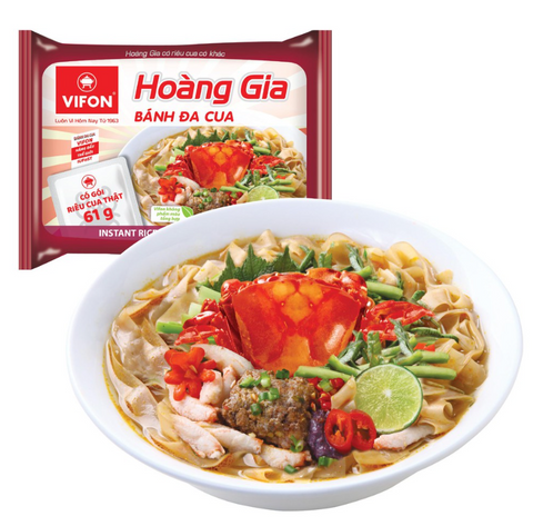 VIFON Hoang Gia Instant Brown Rice Noodles with Crab 120g