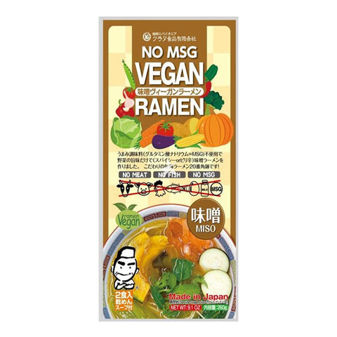 日本仓田素食拉面-味噌风味 260g