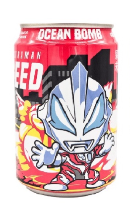 OCEAN BOMB&Ultraman Yogurt Drink-Peach 320ml BBD 26/05/2024